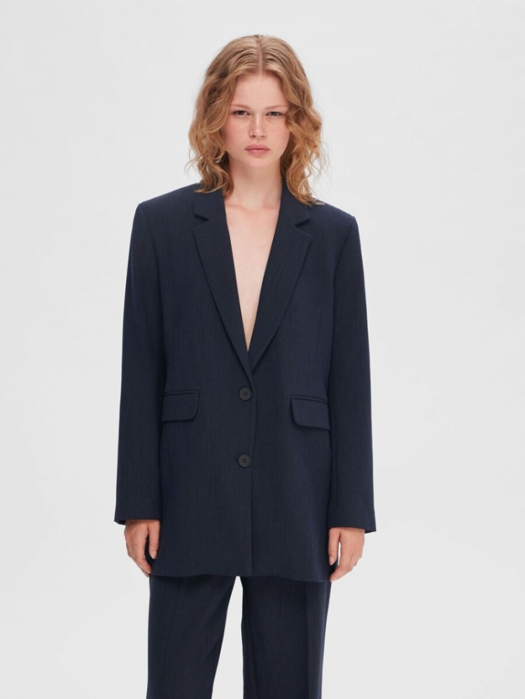 SlfRita LS blazer  Dark Sapphire M