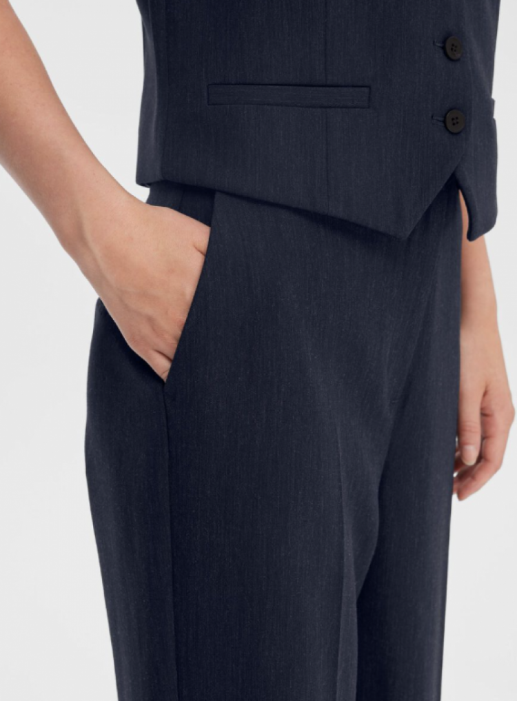 SlfRita MW wide pants Dark Sapphire M