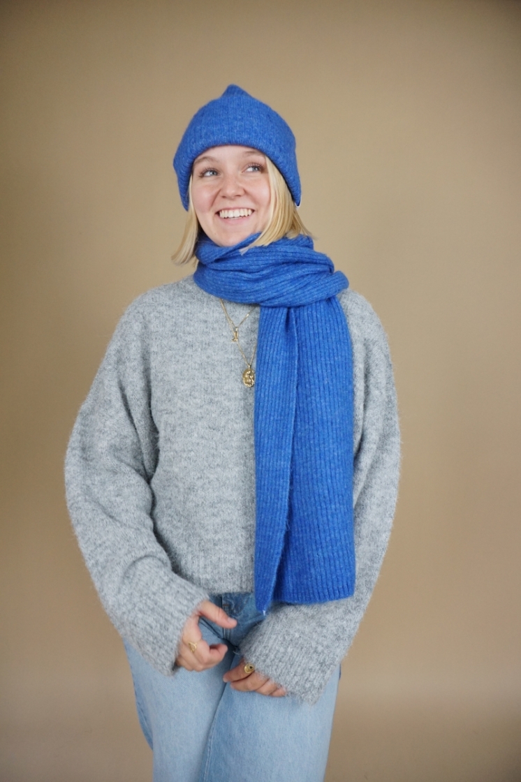 SlfMaline knit beanie  Nebulas Blue
