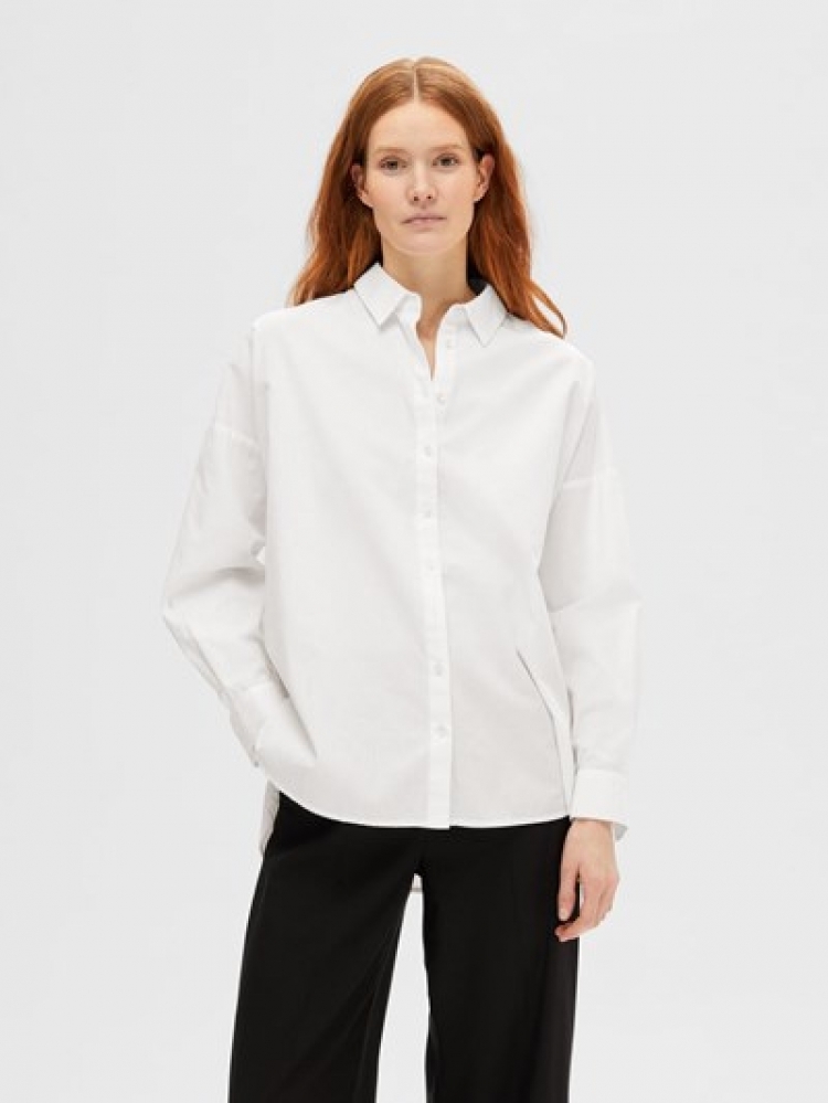SlfDina-Sanni LS Shirt Bright White