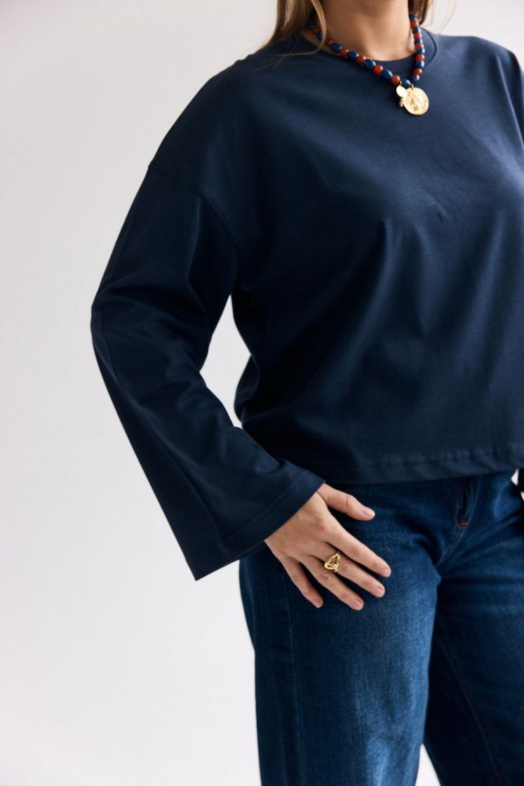Aline LS t-shirt Navy