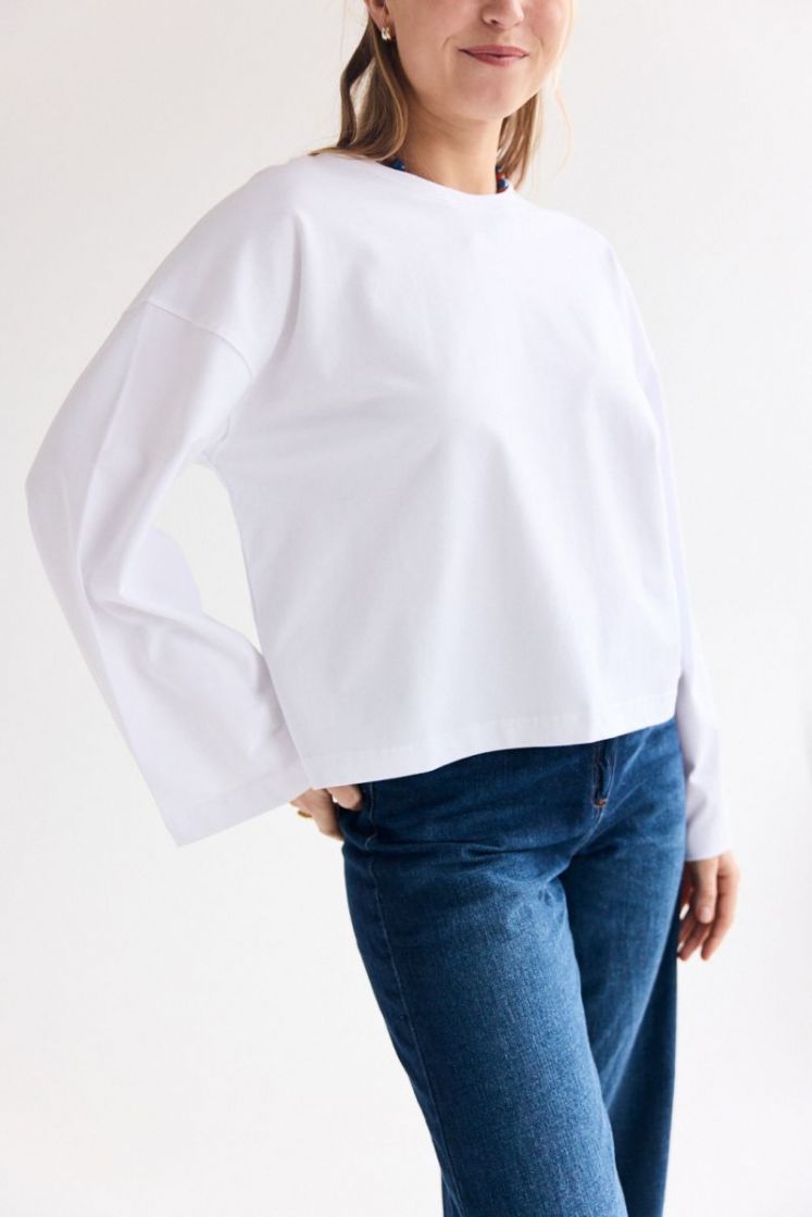 Aline LS t-shirt White