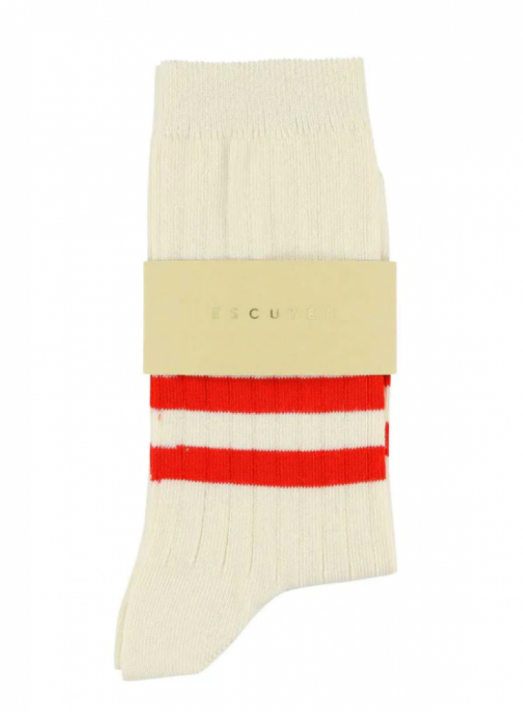 Stripes Cotton Ecru/Orange