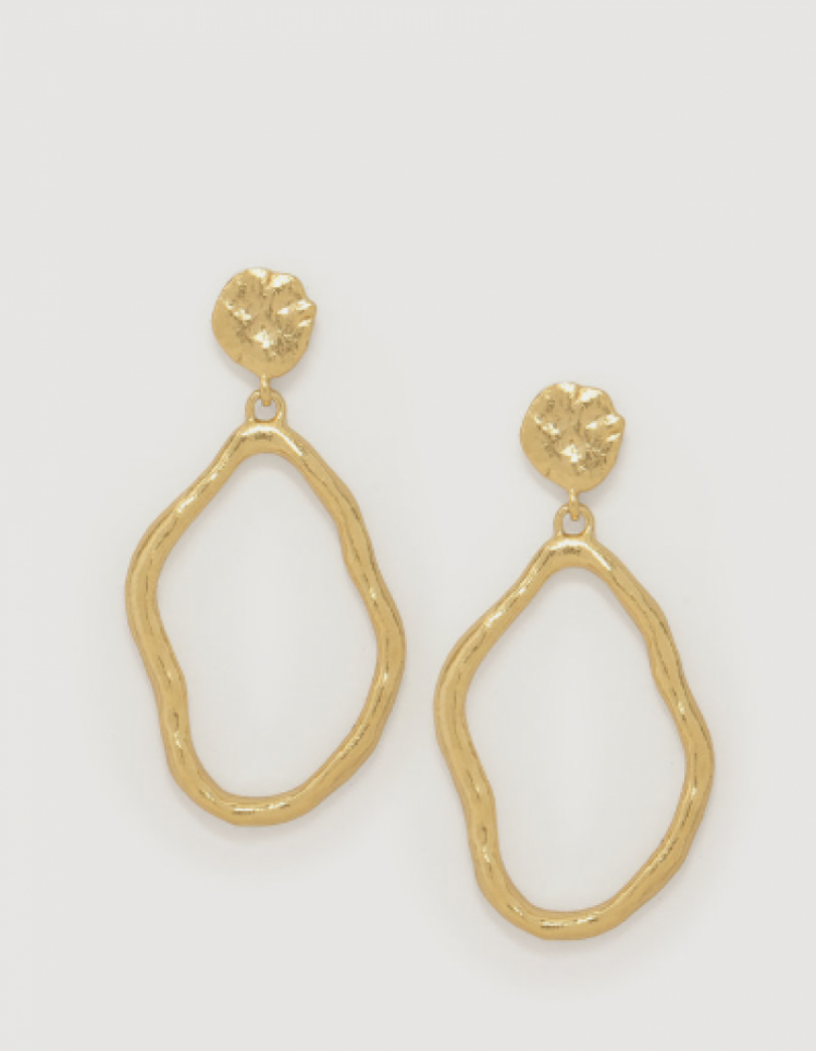 Corine Flowy Small Earrings Gold