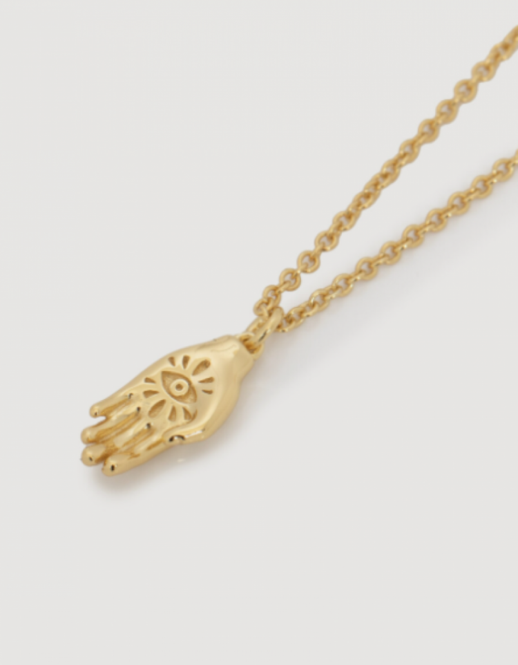 Roma Hand Necklace  Gold