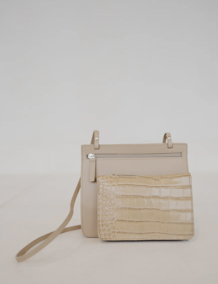 Double Pouch combi noisette