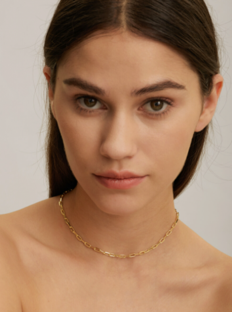 Roma big chain necklace  Gold