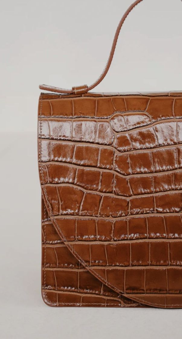 Mini Briefcase  New Cognac croc