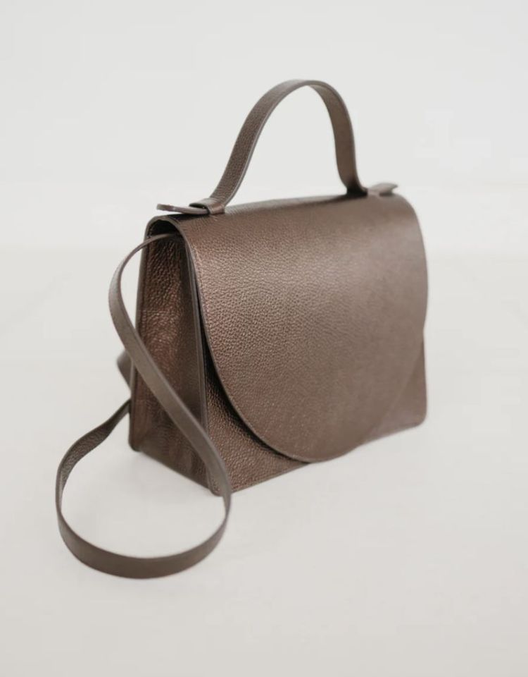 Mini Briefcase  Chocolate Shimm