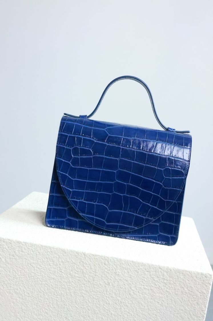 Mini Briefcase  Marine croco