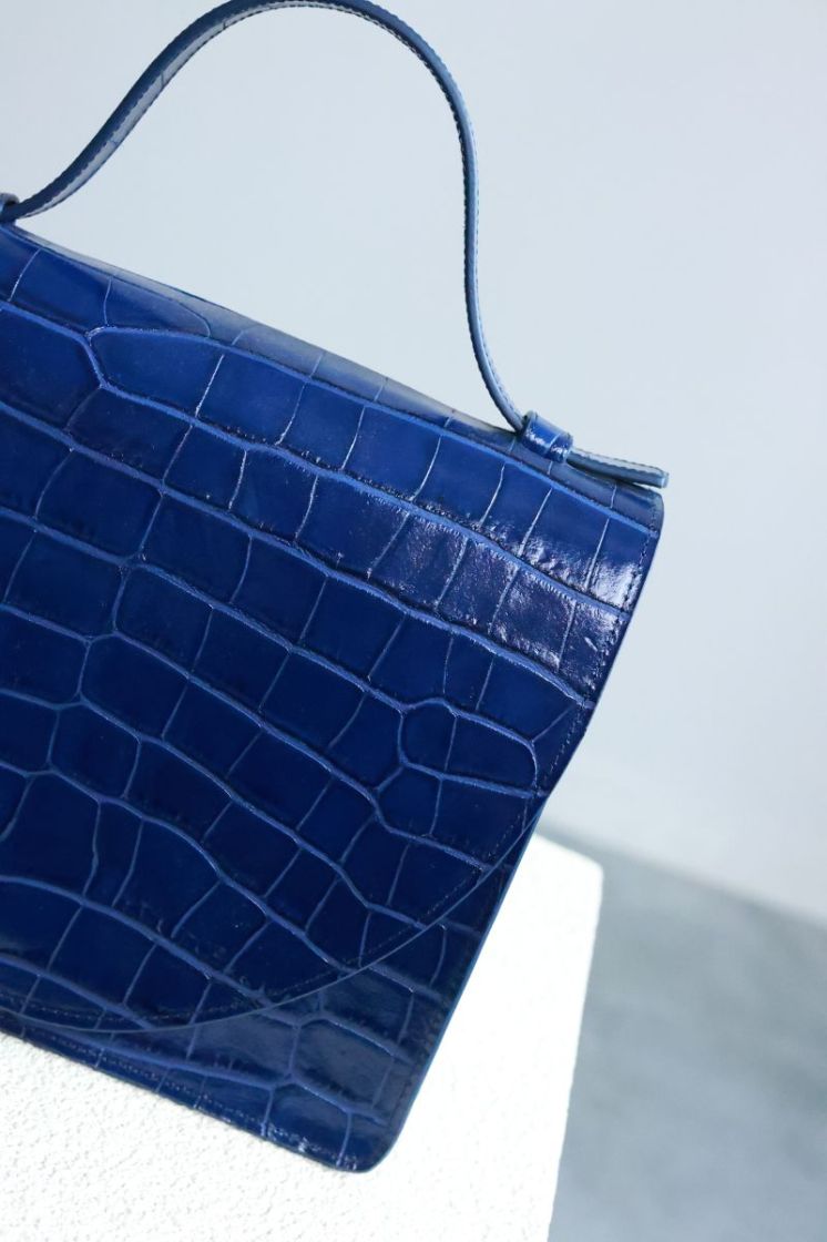 Mini Briefcase  Marine croco