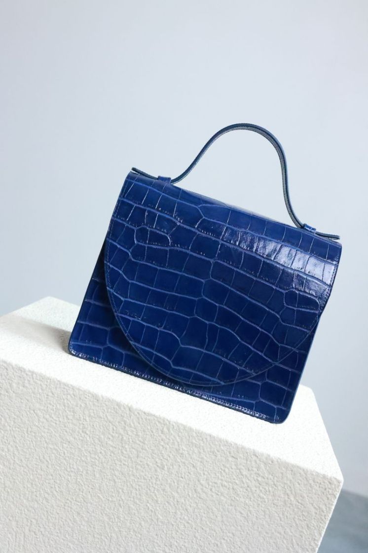 Mini Briefcase  Marine croco