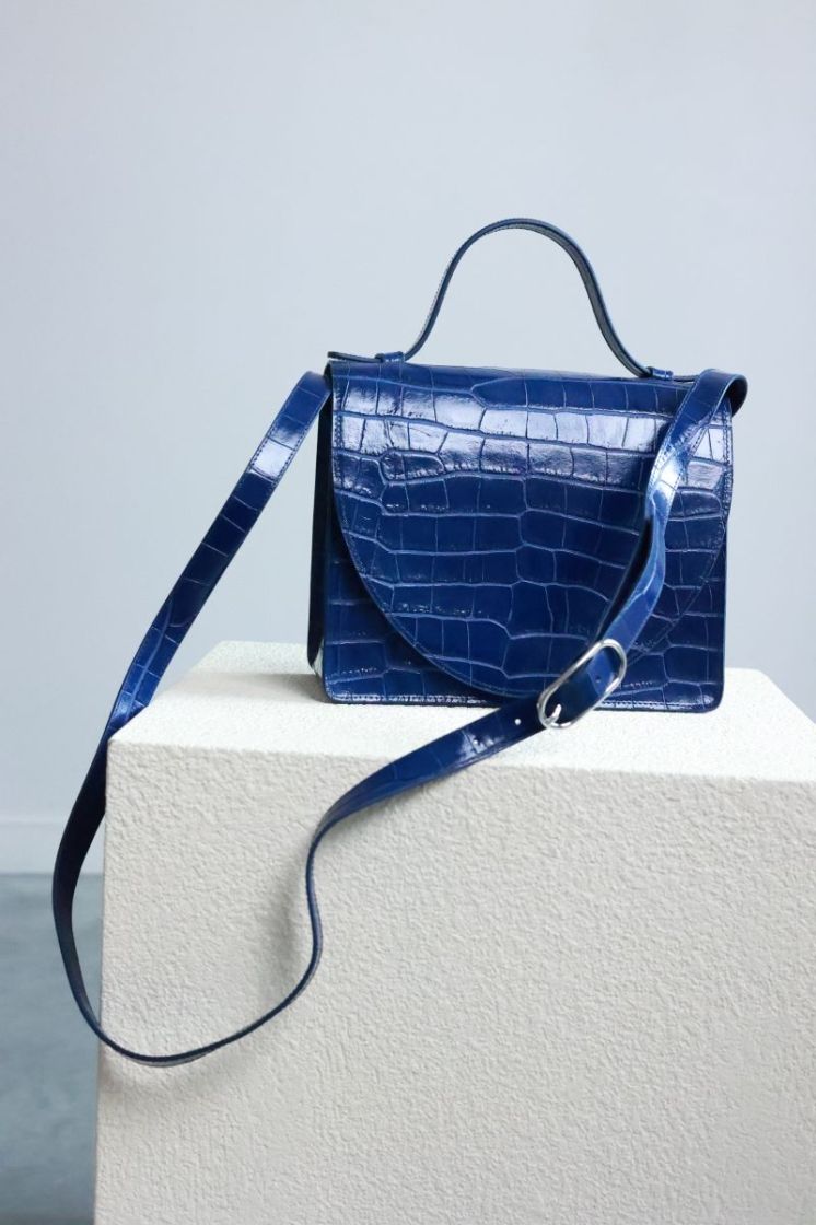 Mini Briefcase  Marine croco
