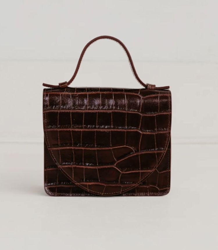 Micro Briefcase  Chocolat Croco