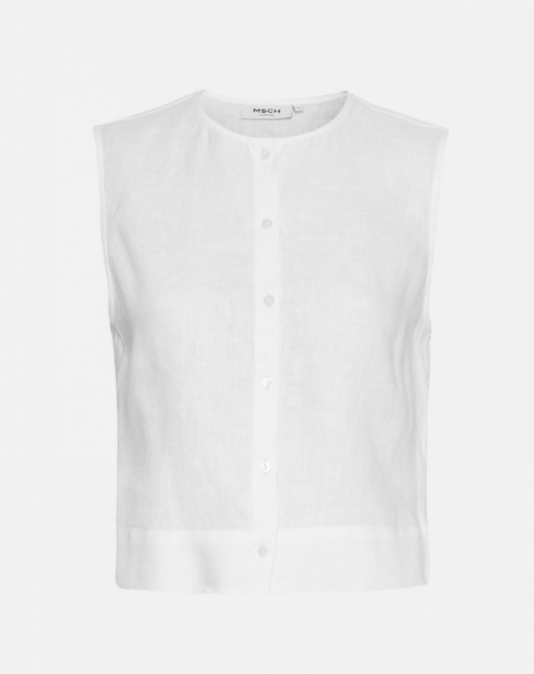 MSCHClaritta SL Shirt Bright White