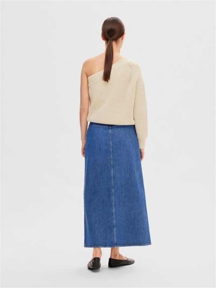 SlfSedora LS knit one shoulder Birch 