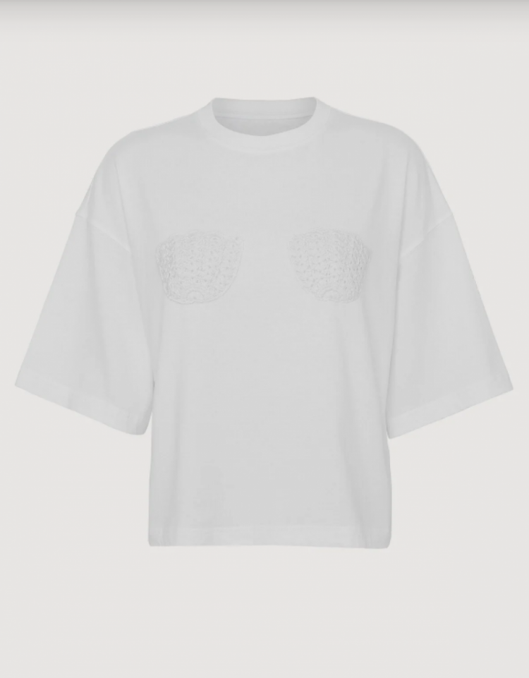 Mette t-shirt crochet White