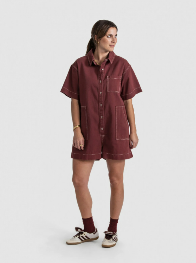 Sunniva jumpsuit Bordeaux