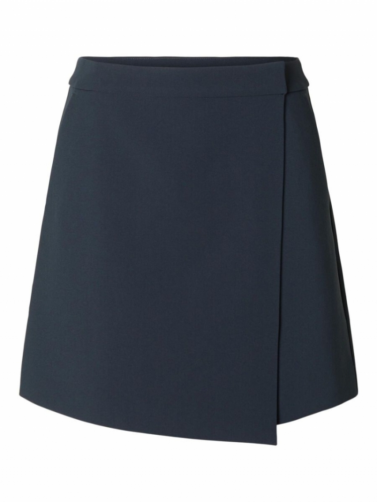 SlfBlake HW short wrap skirt Dark Sapphire