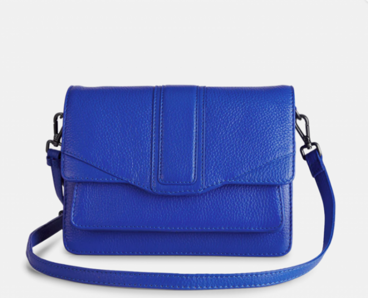 Jane Crossbody bag, grain Electric Blue