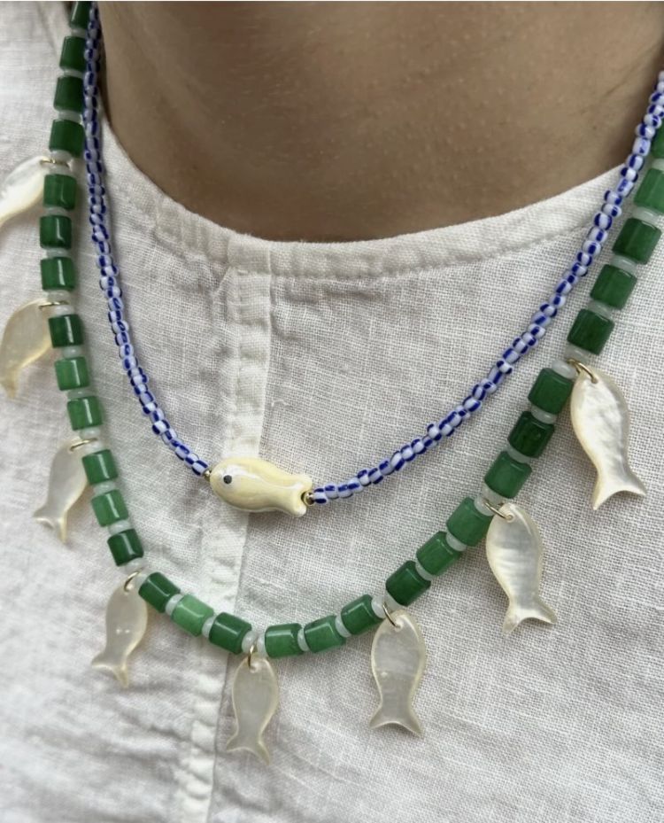 Allison ketting Multi groen