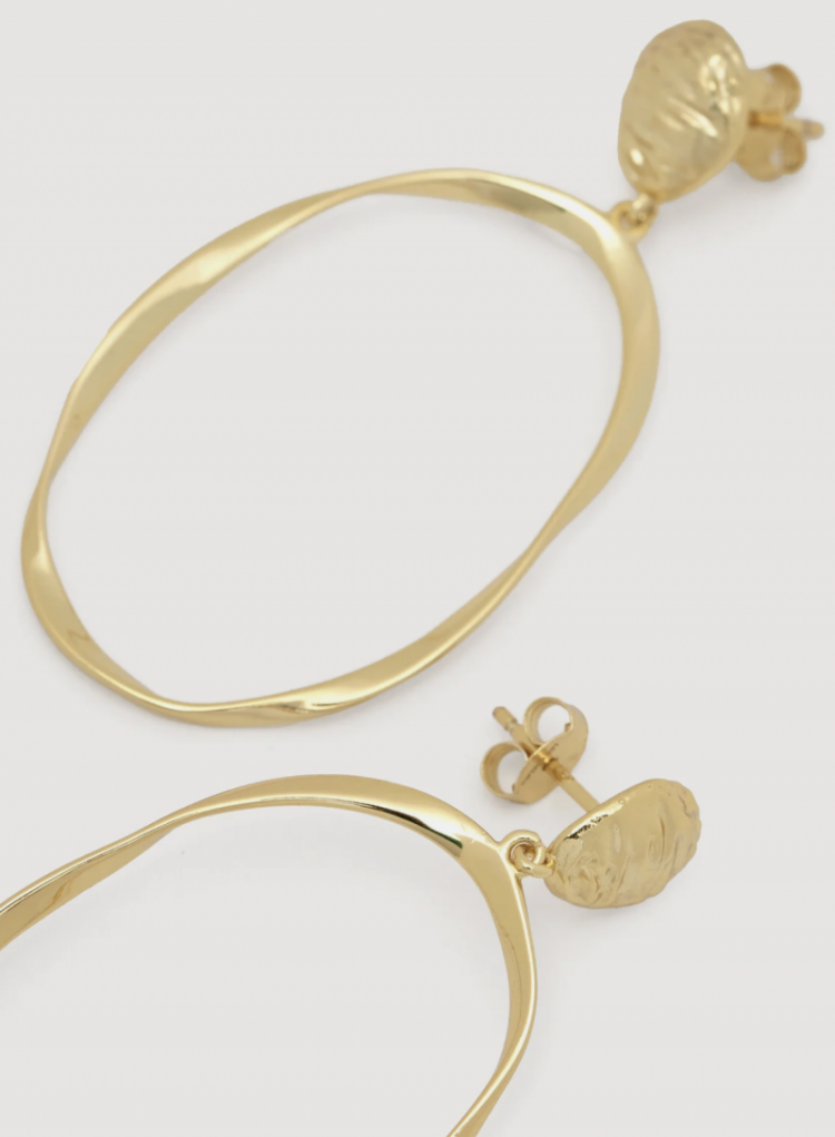 Oorbel set corine flowy Gold