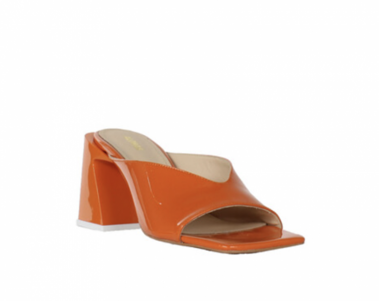 Tasha Leather Sandals Orange