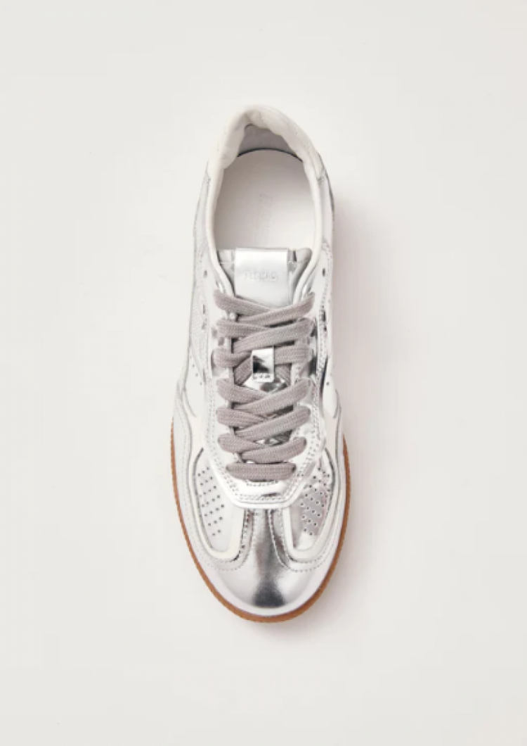 Tb.490 Rife Leather Sneakers Shimmer Silver 
