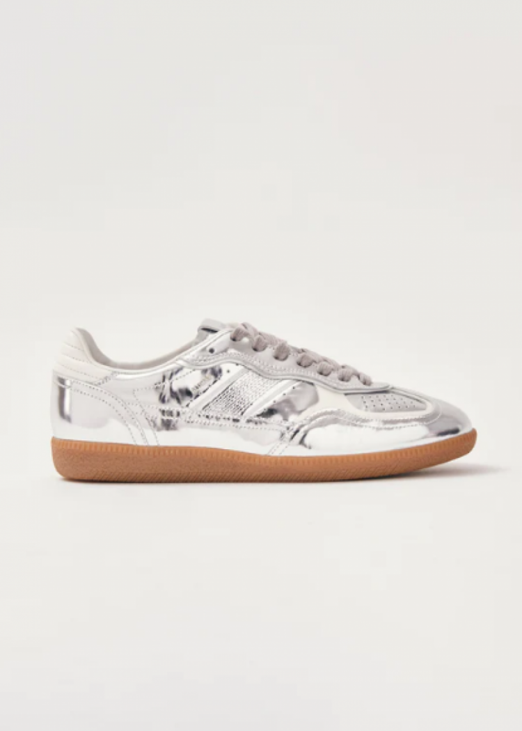 Tb.490 Rife Leather Sneakers Shimmer Silver 
