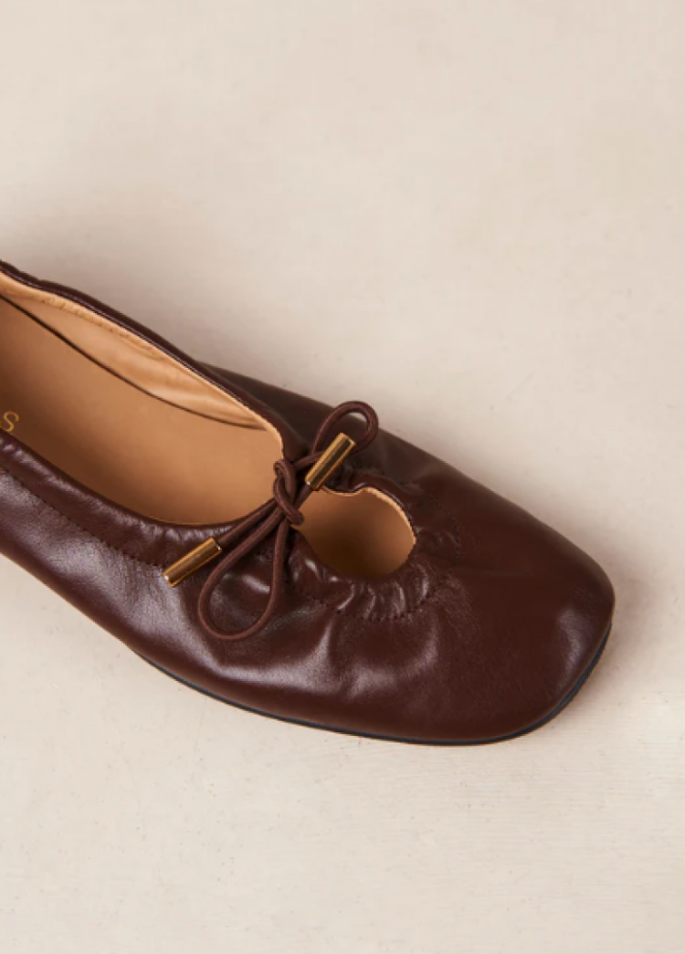 Rosalind leather ballet flats Brown 
