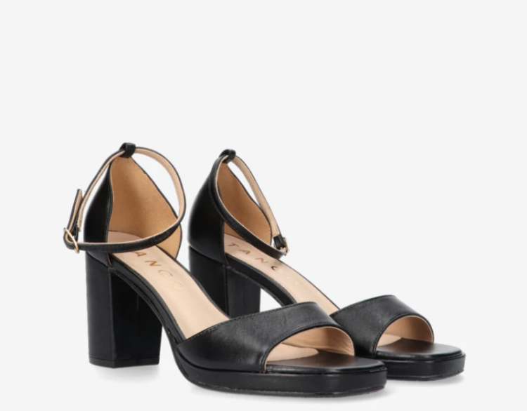 Isla 6-l leather sandal Black