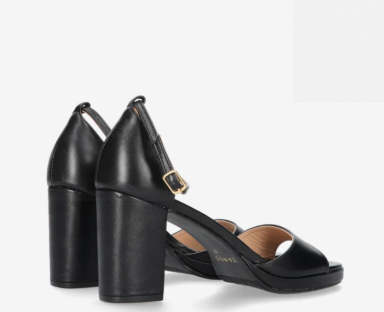 Isla 6-l leather sandal Black