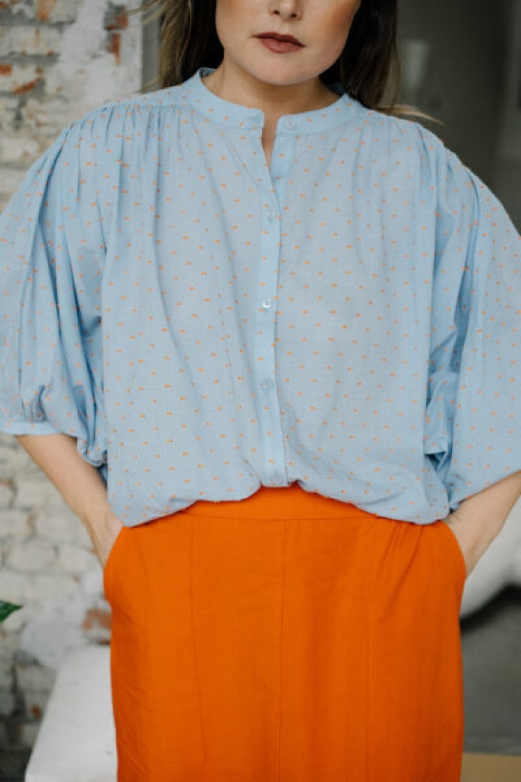 Magdalena blouse Dot Orange