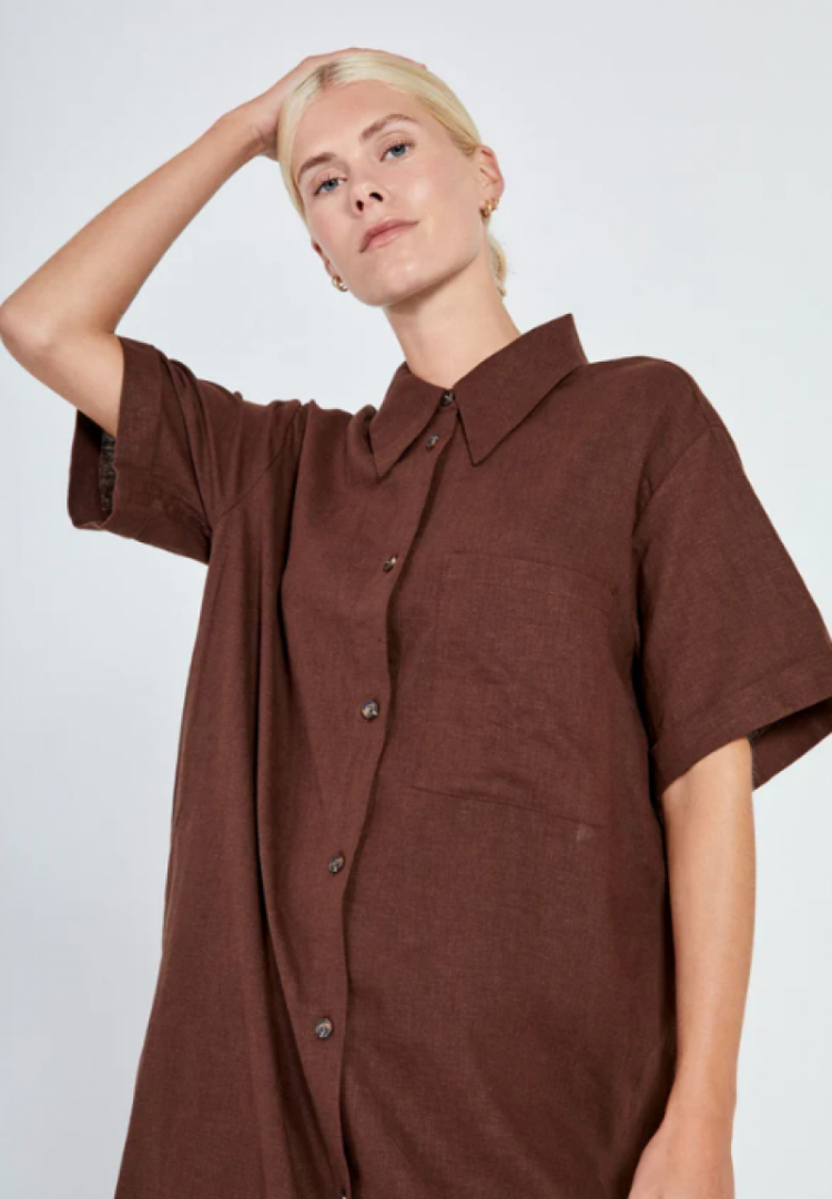 Esma shirt dress Brown