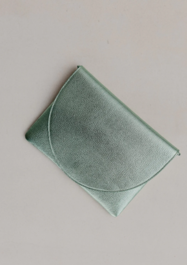 Medium Envelope  Green Shimmer