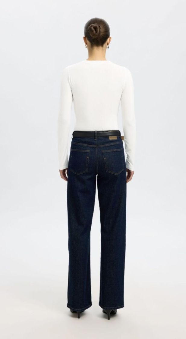 Slfmanja LS o-neck noos snow white