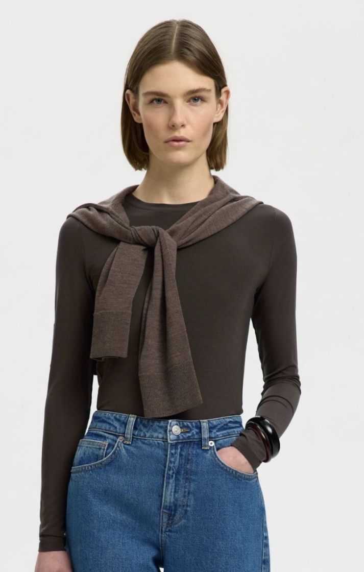 Slfmanja LS o-neck noos Delicioso