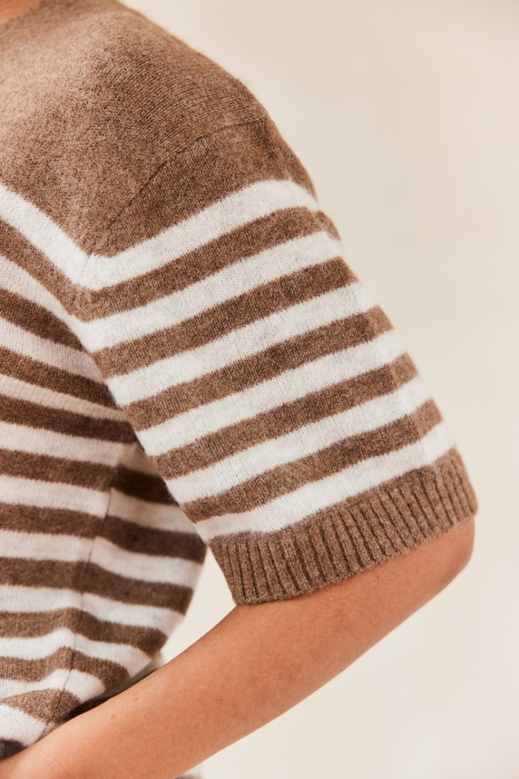 Knit SS Brown Fudge