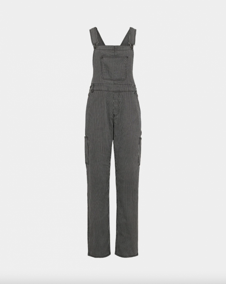 Overalls Black thin Stri