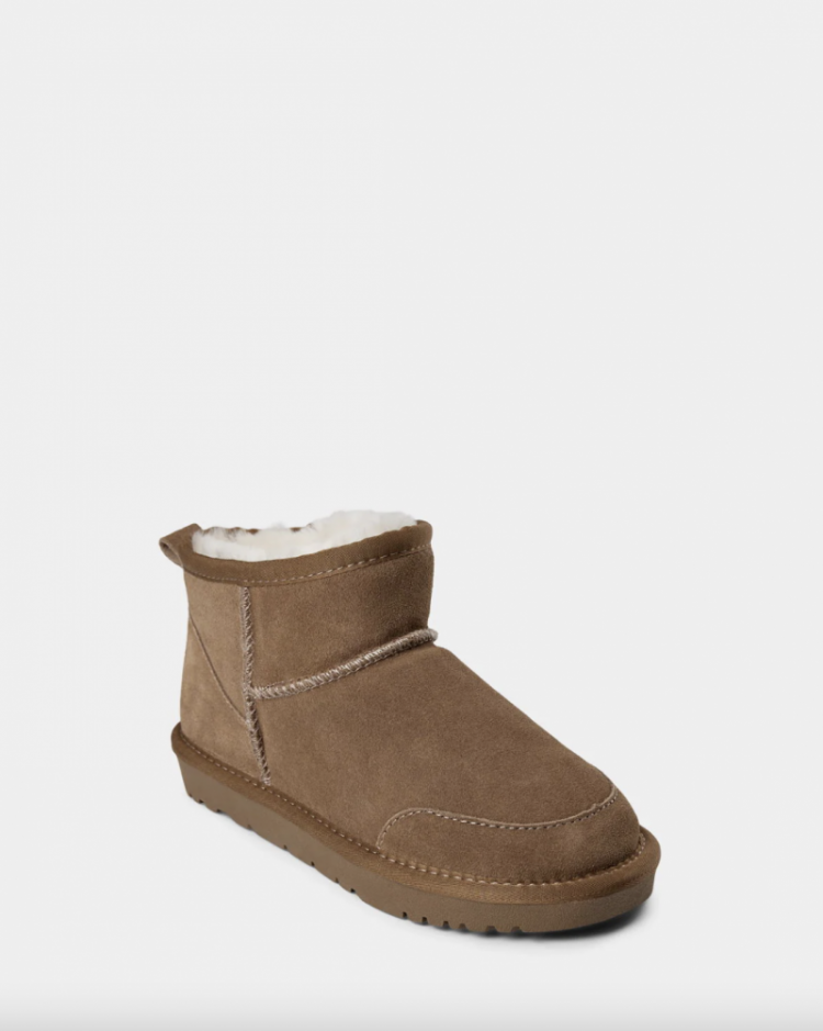 Boot low Dark sand