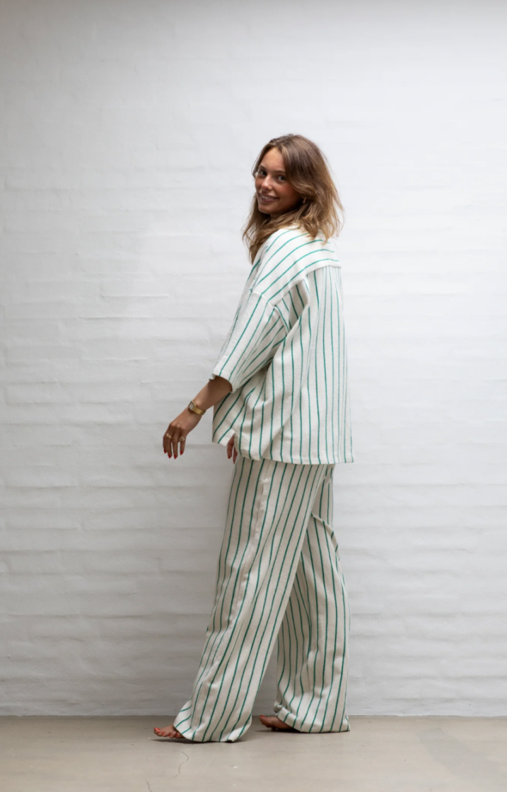 Naram Oversized shirt Pure white & gr