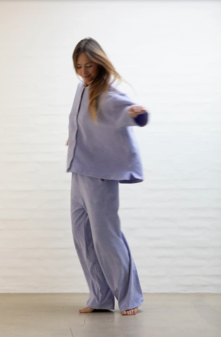 Naram Oversized shirt lavender blue