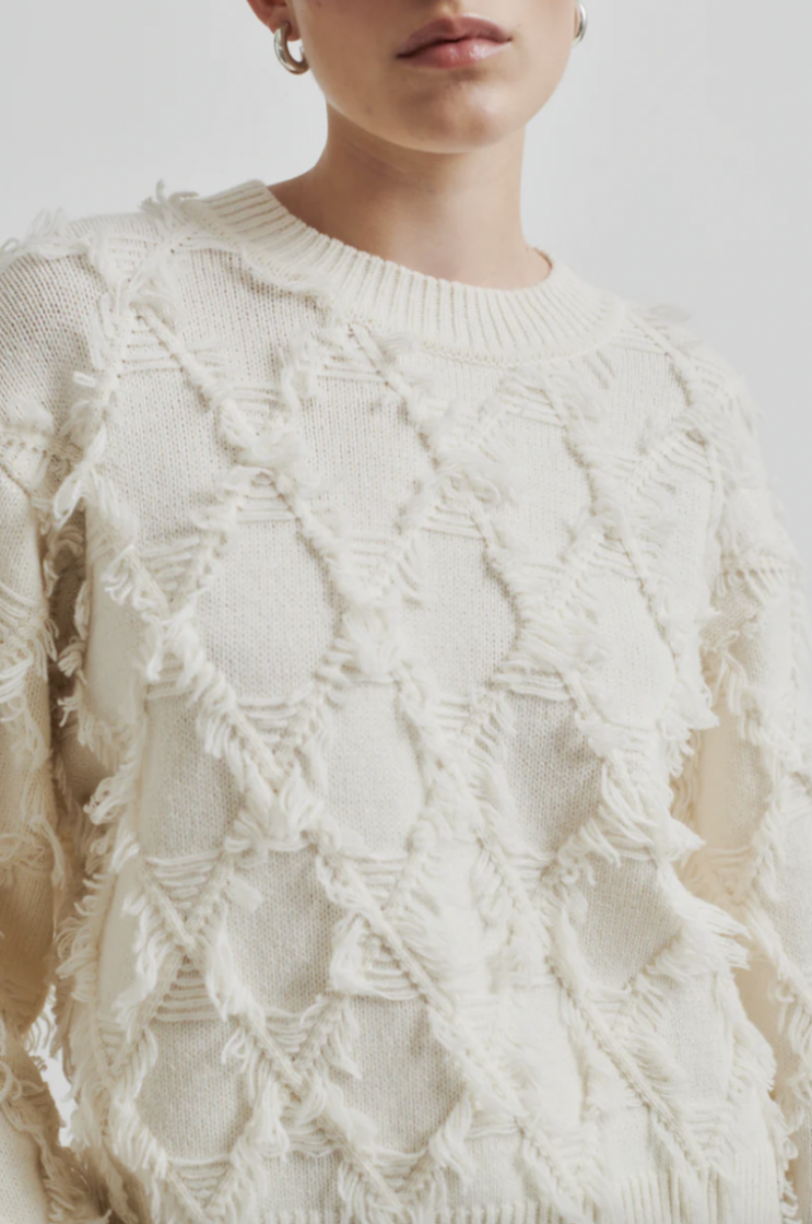 Carli knit o-neck Eggnog