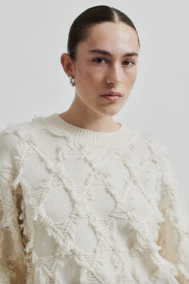 Carli knit o-neck Eggnog