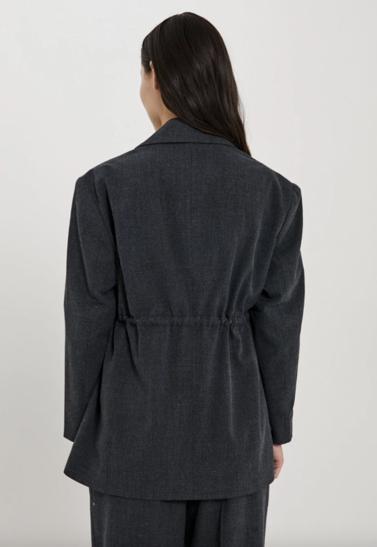 Cano string blazer dark grey melan