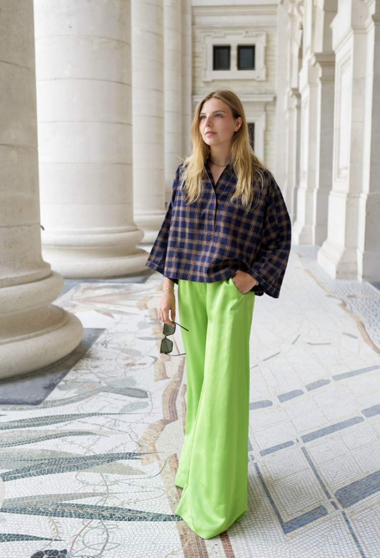 sophia pants granny green