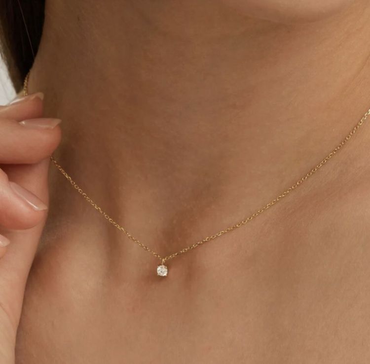 romee extra fine strass neckla gold