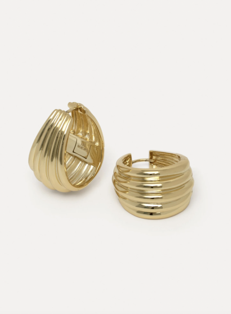 Oorbel set fara shell gold