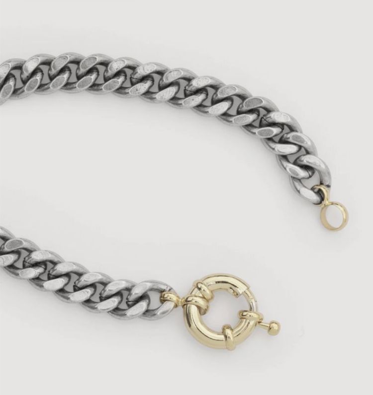Mara bracelet big Silver