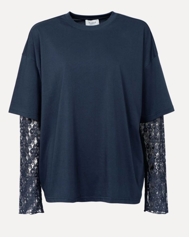 Leonardo T-shirt Lace navy